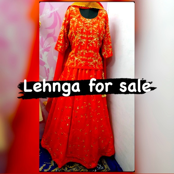 It’s a brand new lehnga. Indian dress. Bright orange colour - Picture 2 of 2